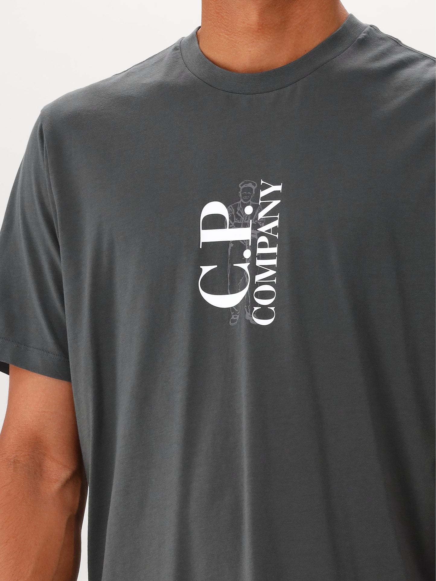 C.P. Company T-shirt Grijs Jersey 30/1