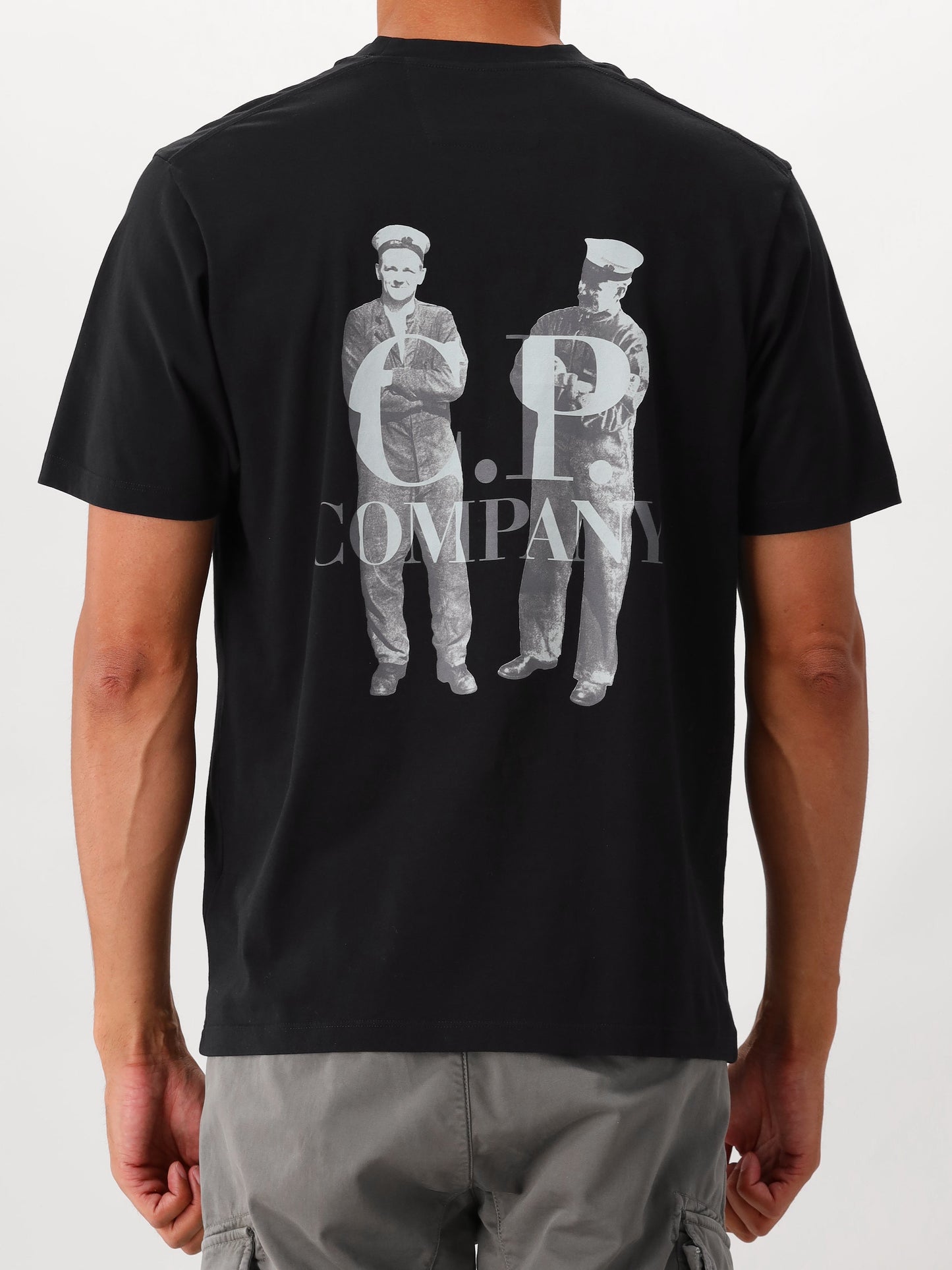 C.P. Company T-shirt Zwart Jersey 30/1
