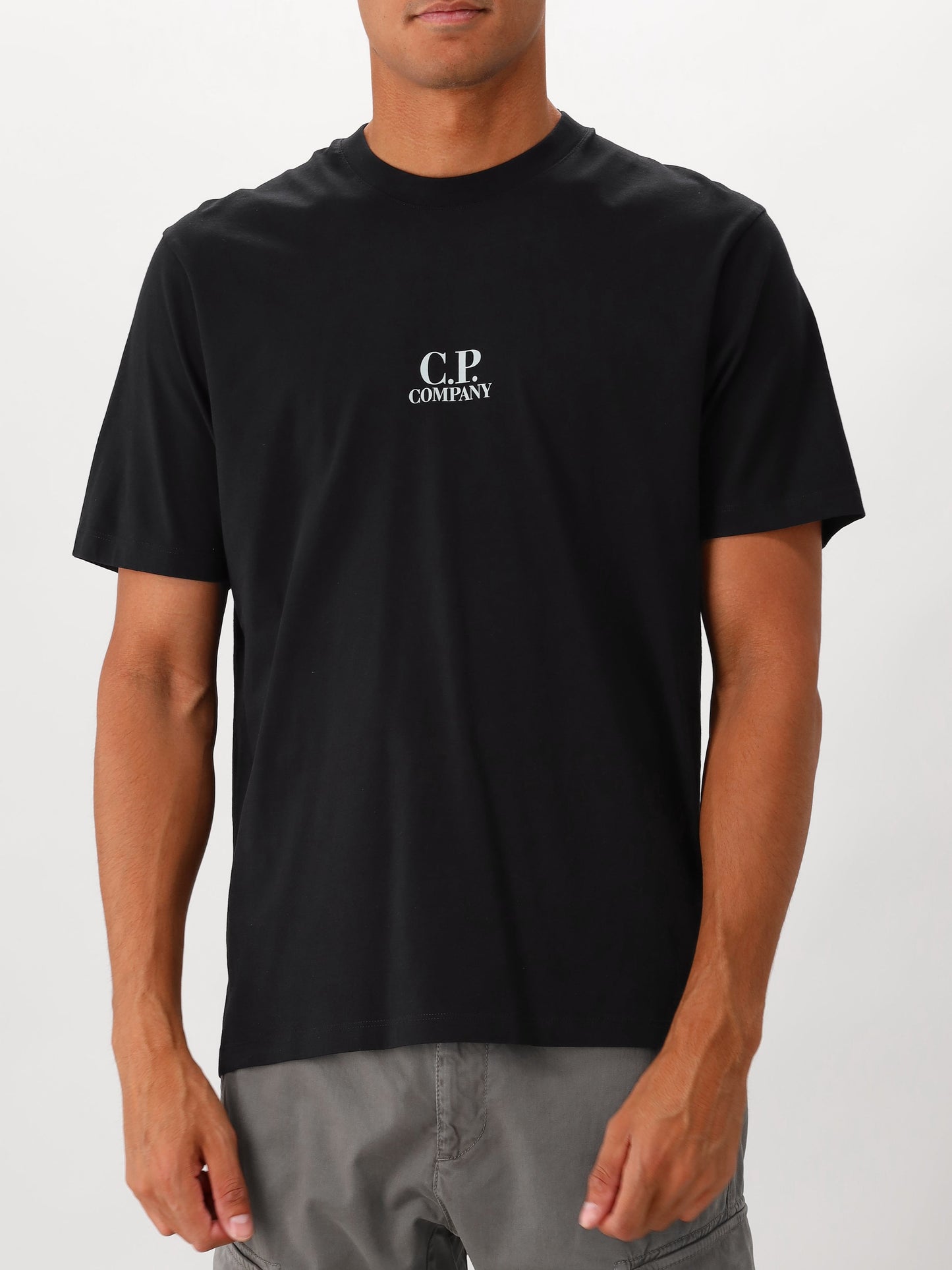 C.P. Company T-shirt Zwart Jersey 30/1