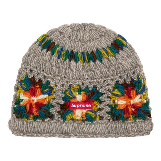 Supreme Crochet Beanie 'Heather Grey' SS25BN12-HEATHER-GREY
