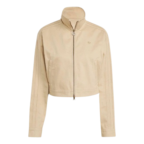 (WMNS) adidas Firebird Twill Crop Track Jacket 'Beige' JX7600