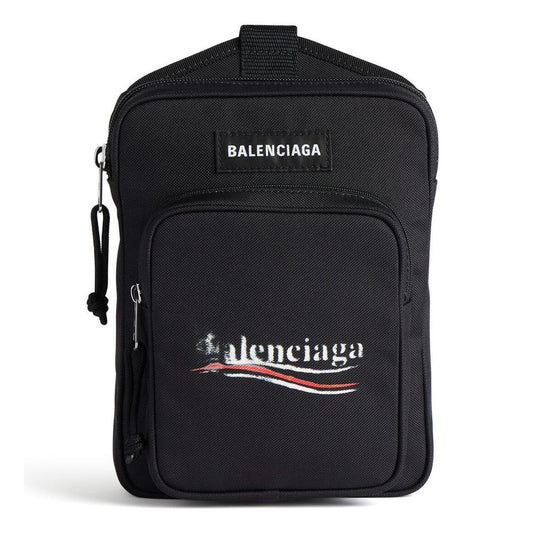 Balenciaga Explorer Crossbody Messenger Bag 'Black' 6202602AA291090