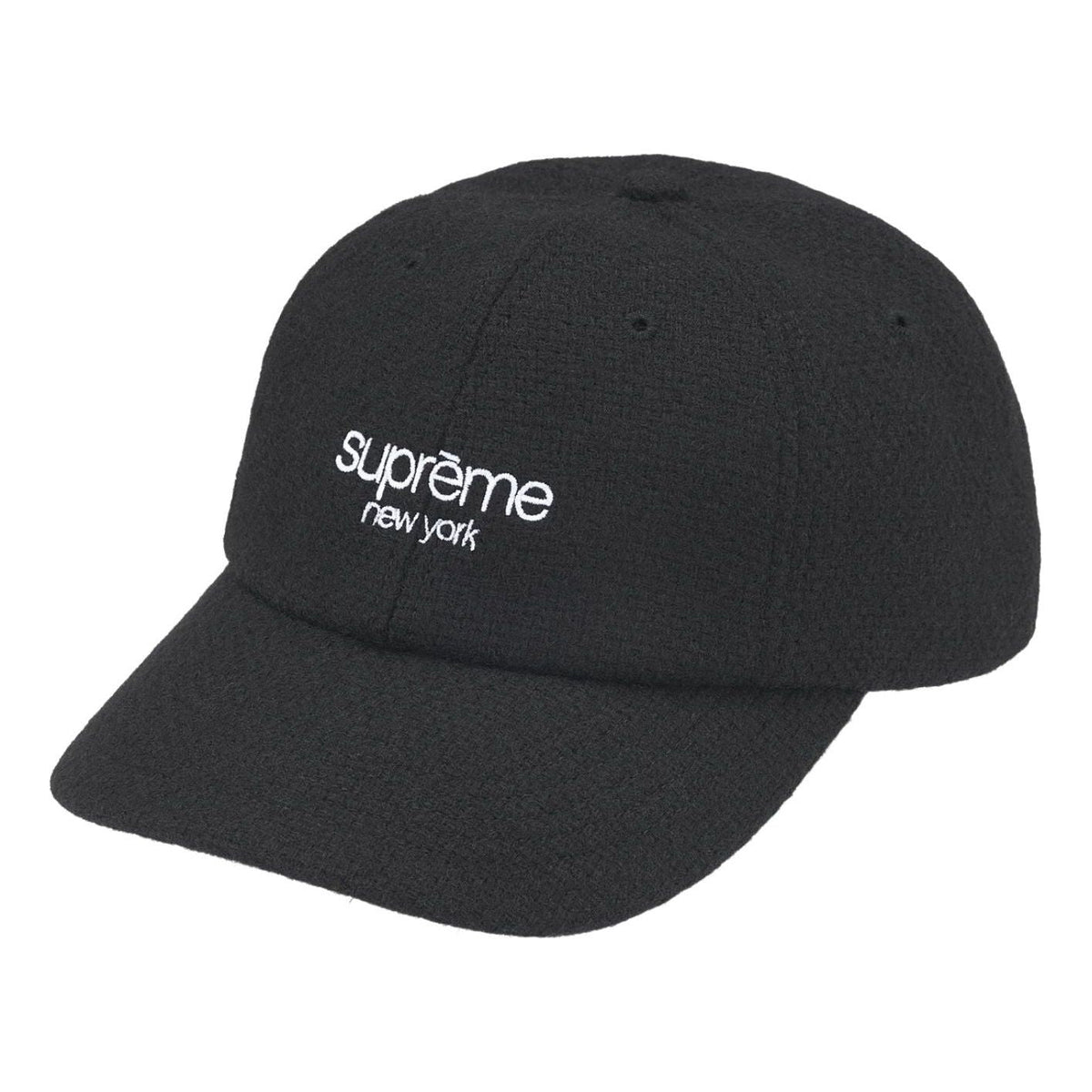Supreme FW25 Harris Tweed® 6-Panel 'Black' FW25H118-BLACK
