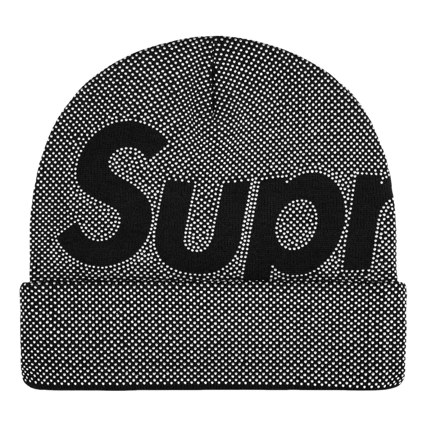 Supreme FW25 Studded Knockout Big Logo Beanie 'Black' SUP-FW25-1098-BLK