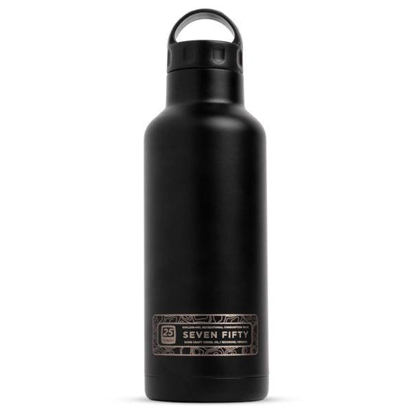 25oz Water Bottle - Vintage Black