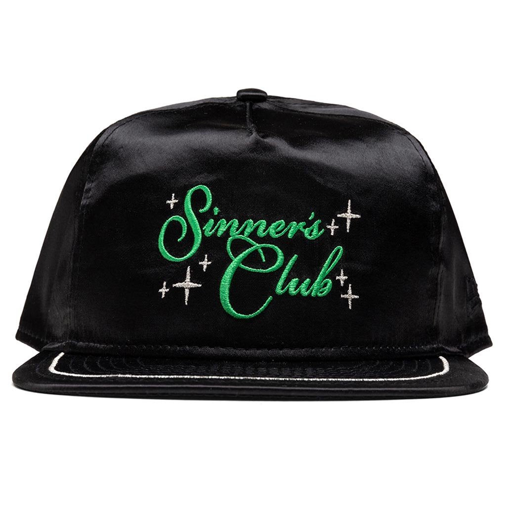 Feature x New Era Sinner's Club Golf Cap - Black Satin