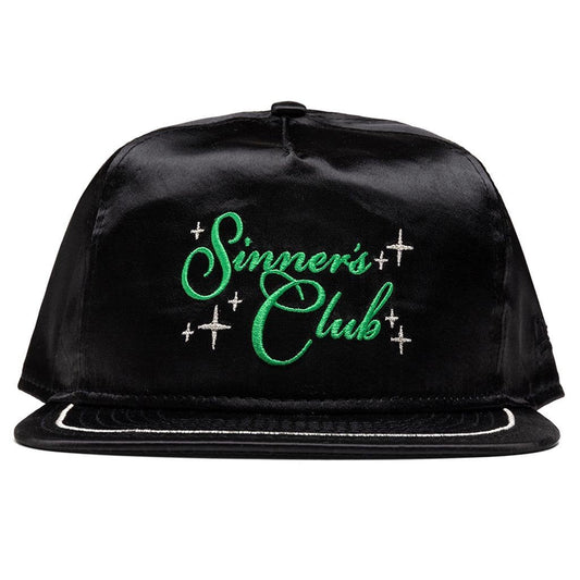 Feature x New Era Sinner's Club Golf Cap - Black Satin