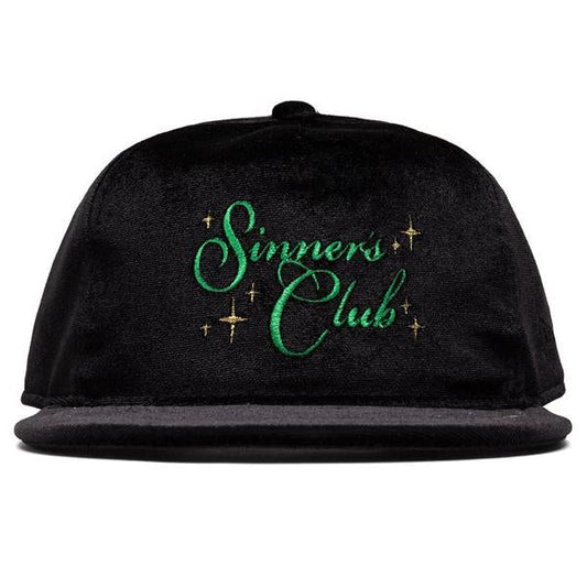 Feature x New Era Sinner's Club Golf Cap - Black Velvet