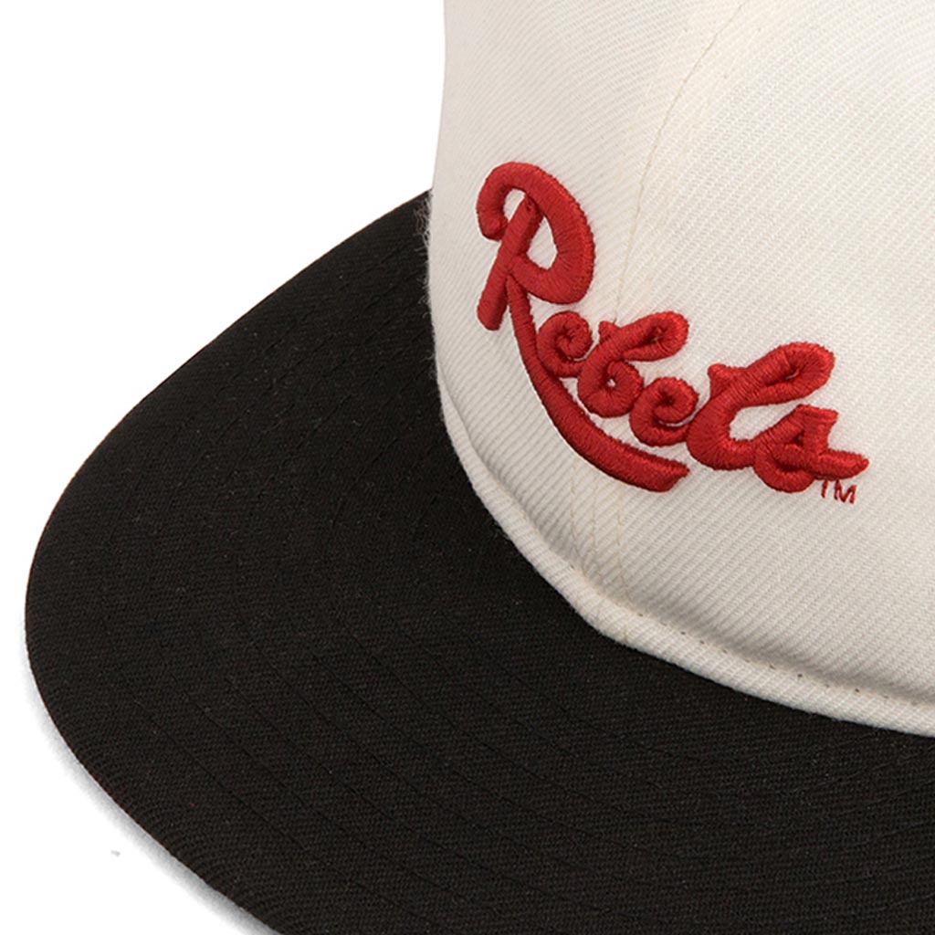 Feature x UNLV Script Snapback - Off-White/Black