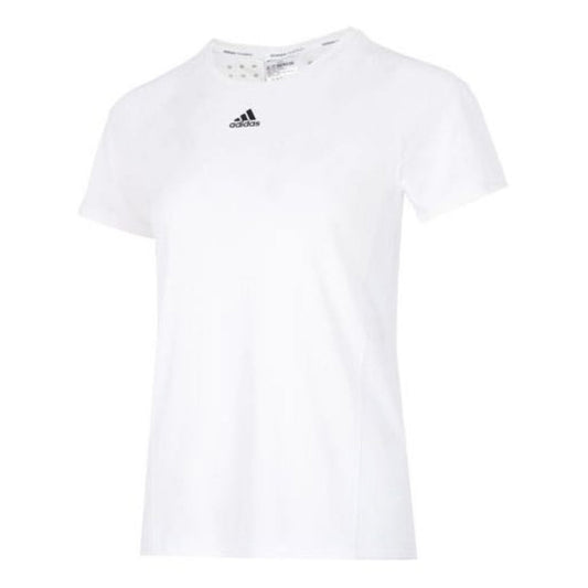(WMNS) adidas WTR Heat.RDY T-Shirt Asia Sizing 'White Black' HI3968