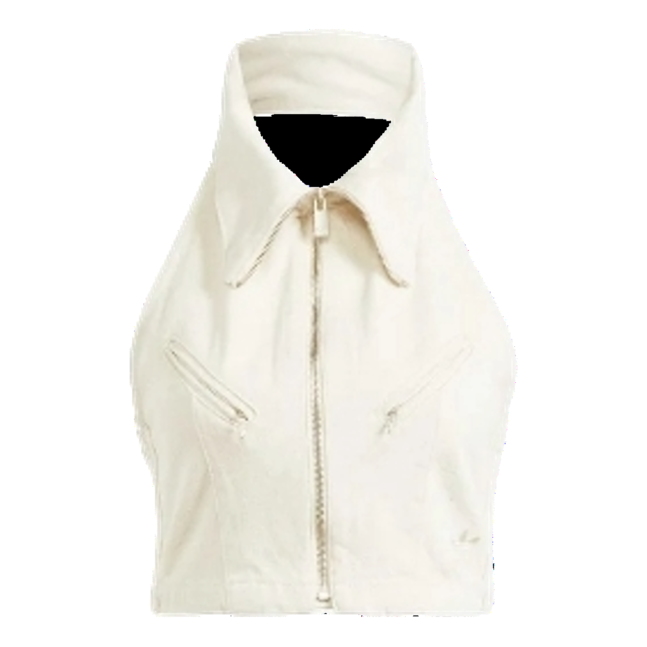 (WMNS) adidas Fashion Montreal Denim Cropped Vest Asia Sizing 'White' IS3580