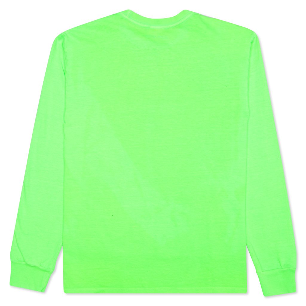 Actual Visual Guidance L/S Tee - Pigment Dyed Neon Green
