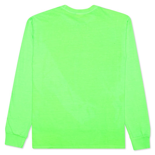 Actual Visual Guidance L/S Tee - Pigment Dyed Neon Green