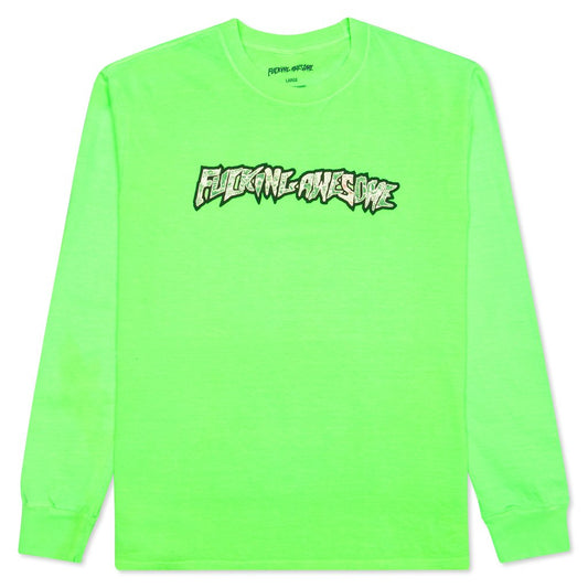 Actual Visual Guidance L/S Tee - Pigment Dyed Neon Green