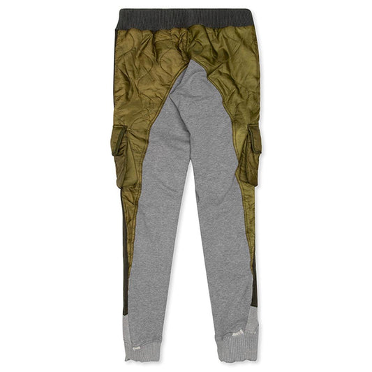 50/50 Puffy/Terry Long Pants - Army