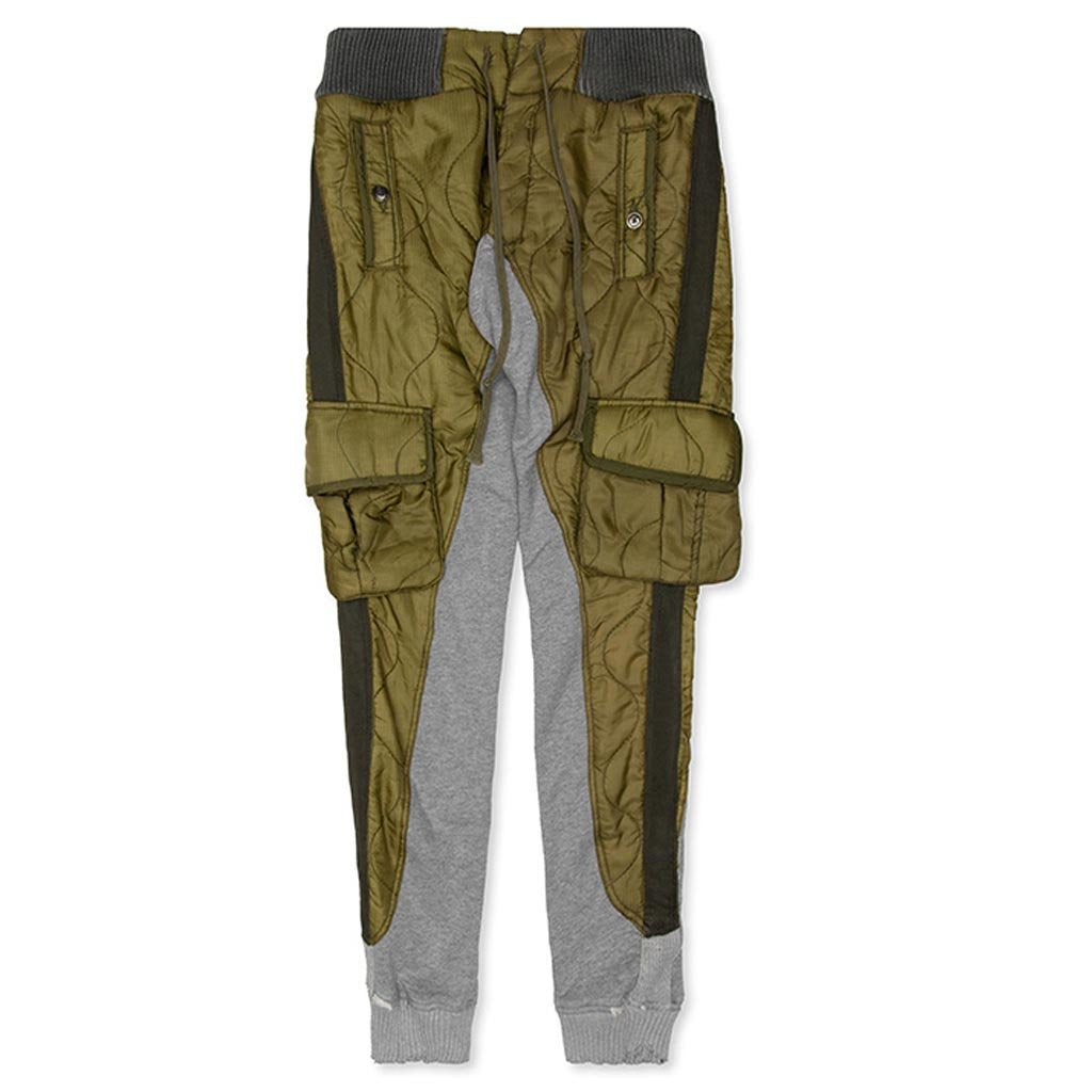 50/50 Puffy/Terry Long Pants - Army
