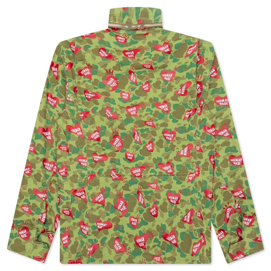 Heart Camo Field Jacket - Olive Drab