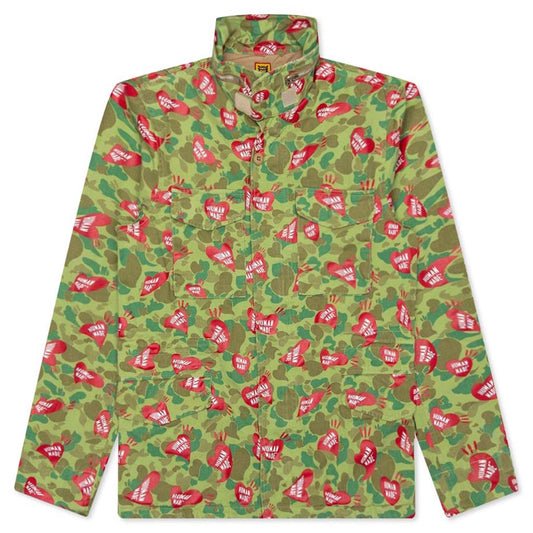 Heart Camo Field Jacket - Olive Drab