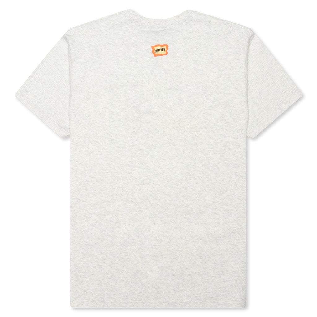 Airbrush S/S Tee - Light Heather Grey