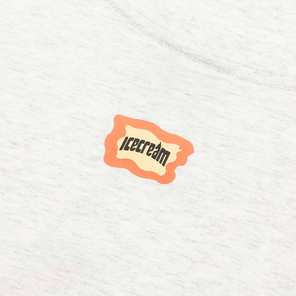 Airbrush S/S Tee - Light Heather Grey