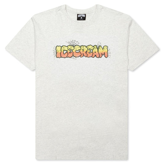 Airbrush S/S Tee - Light Heather Grey