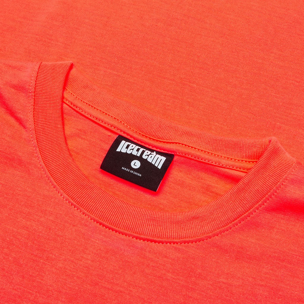 Airbrush S/S Tee - Neon Coral