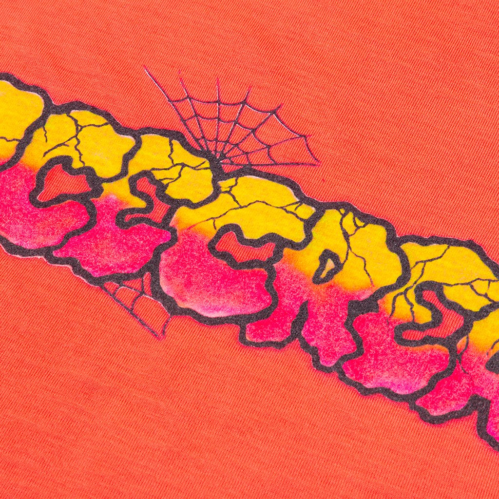Airbrush S/S Tee - Neon Coral