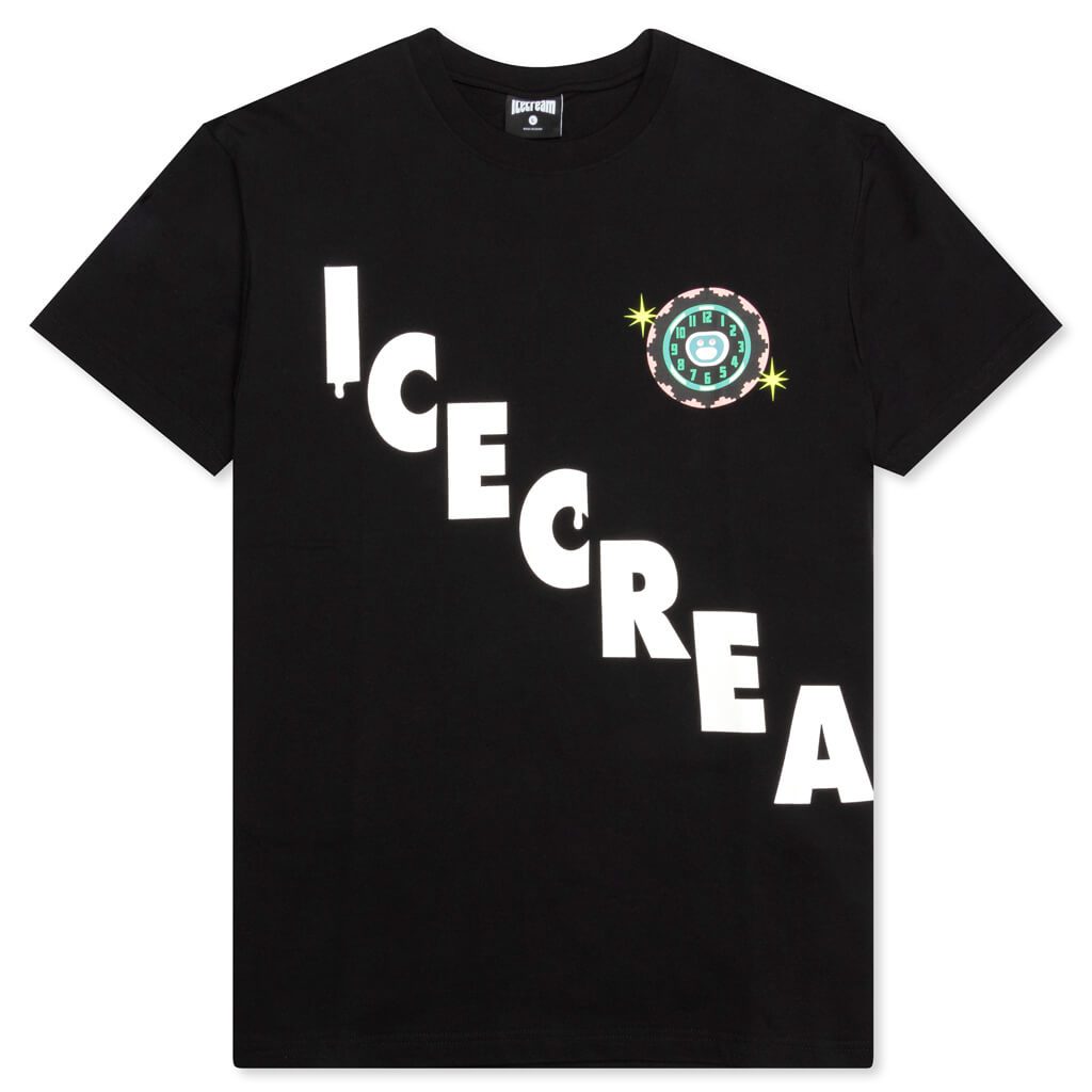 Clock S/S Tee - Black