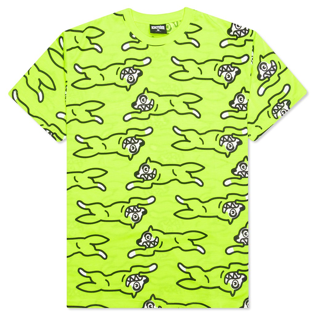 Dogs S/S Tee - Neon Yellow