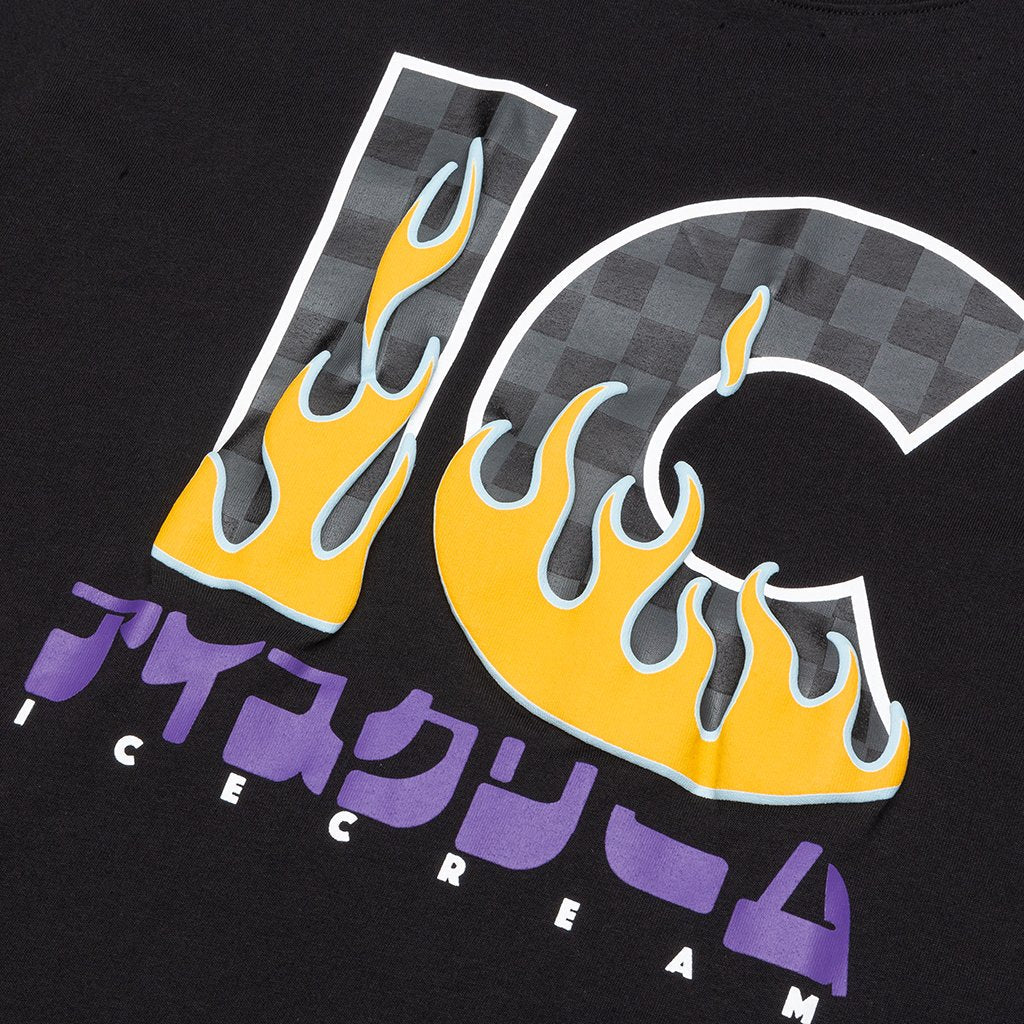 Flame S/S Tee - Black