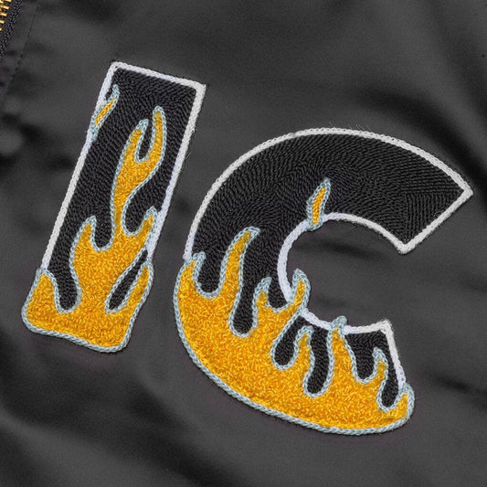 Flames Jacket - Black