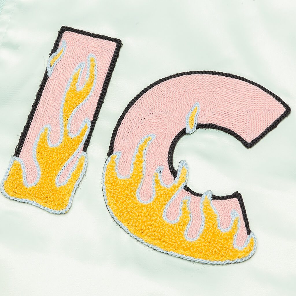 Flames Jacket - Grayed Jade