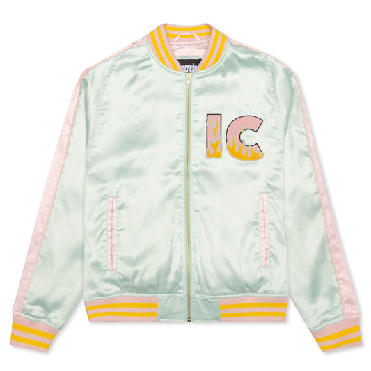 Flames Jacket - Grayed Jade