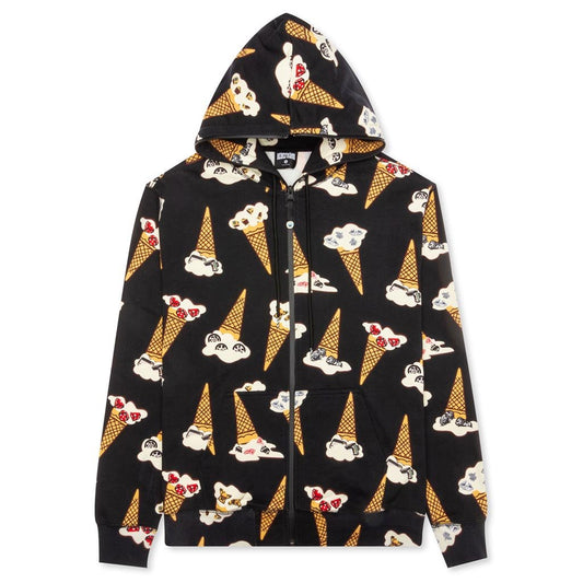Shane Zip Hoodie - Black
