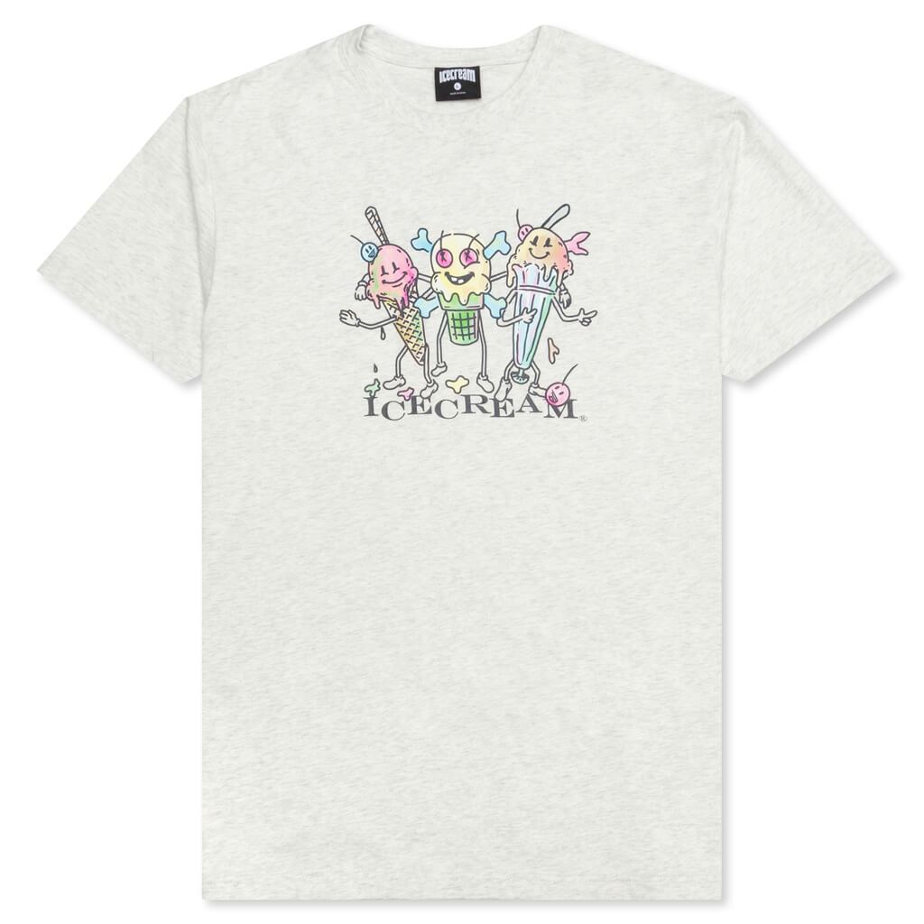 Social S/S Tee - Light Heather Grey