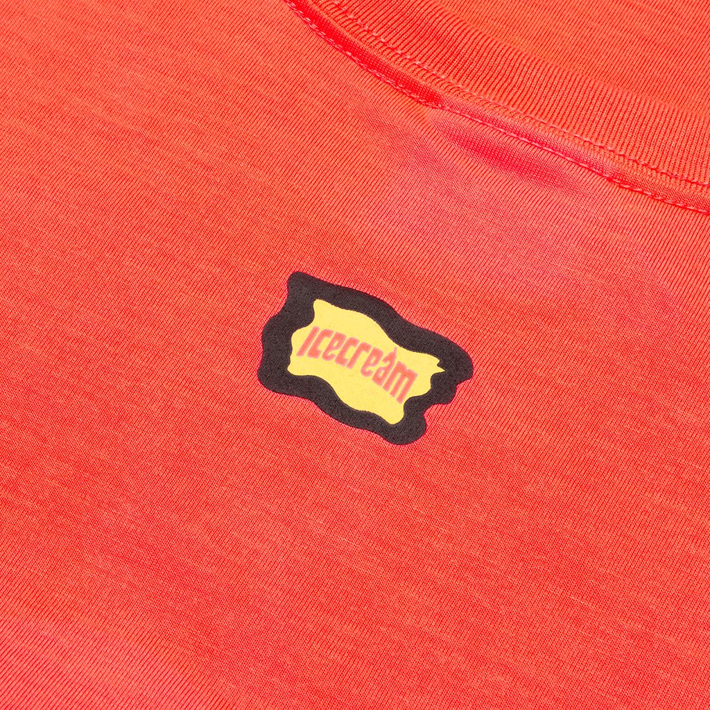 Yang S/S Tee - Neon Coral