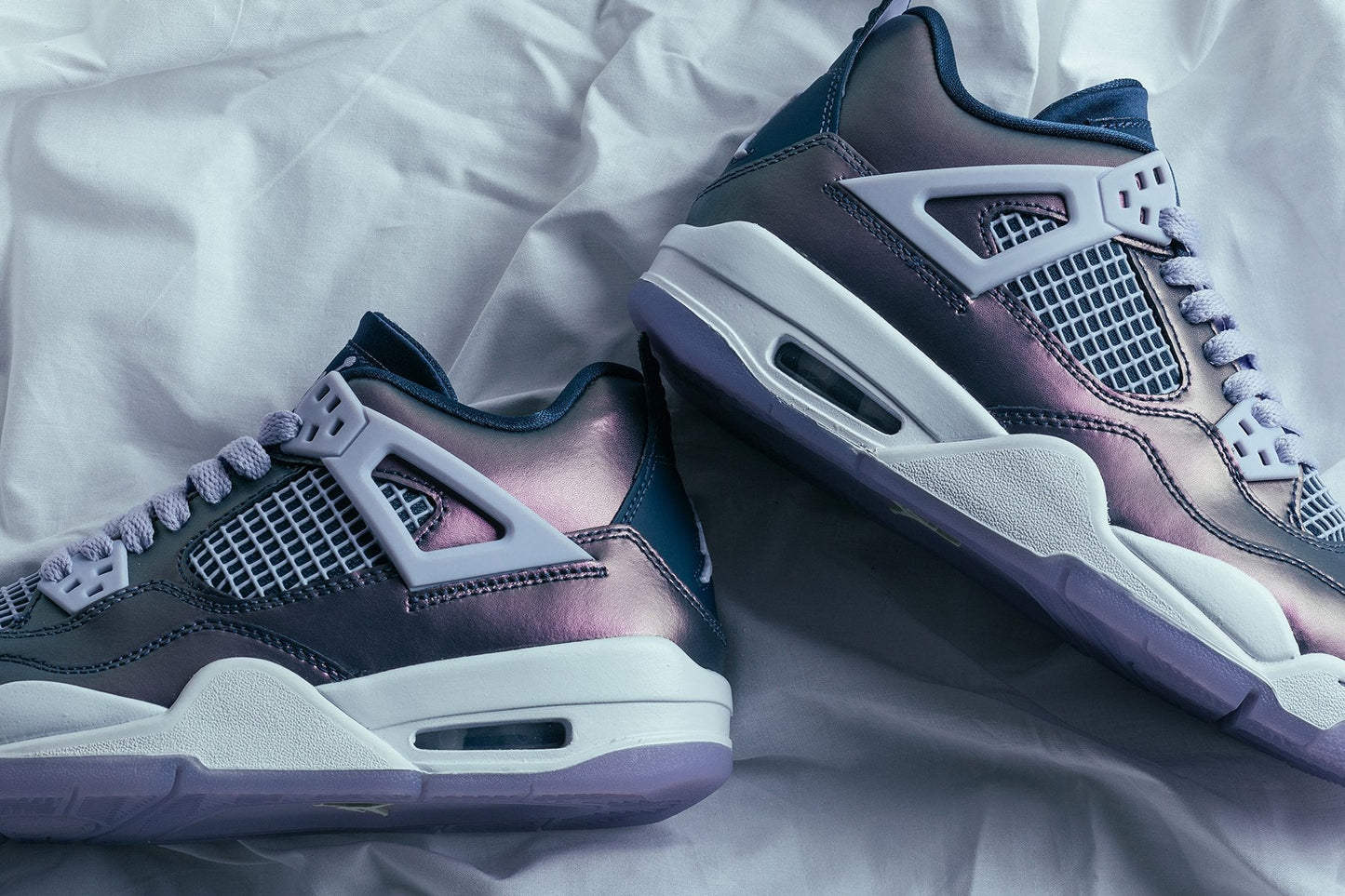 4 Retro SE (GS) - Monsoon Blue/Armory Blue/Melon Tint