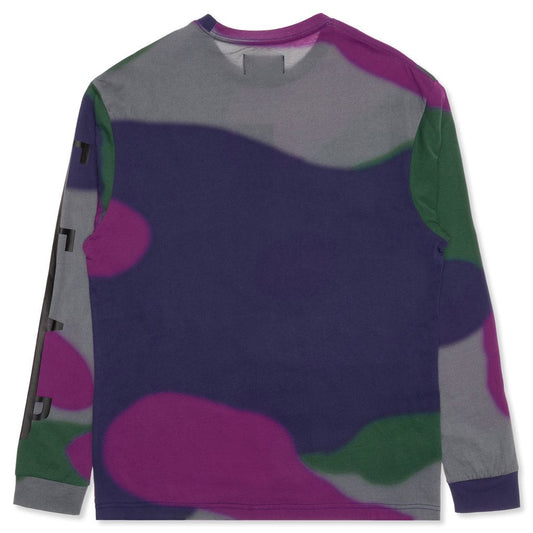 Fearless L/S T-Shirt - Pine Green/Purple