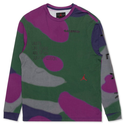 Fearless L/S T-Shirt - Pine Green/Purple