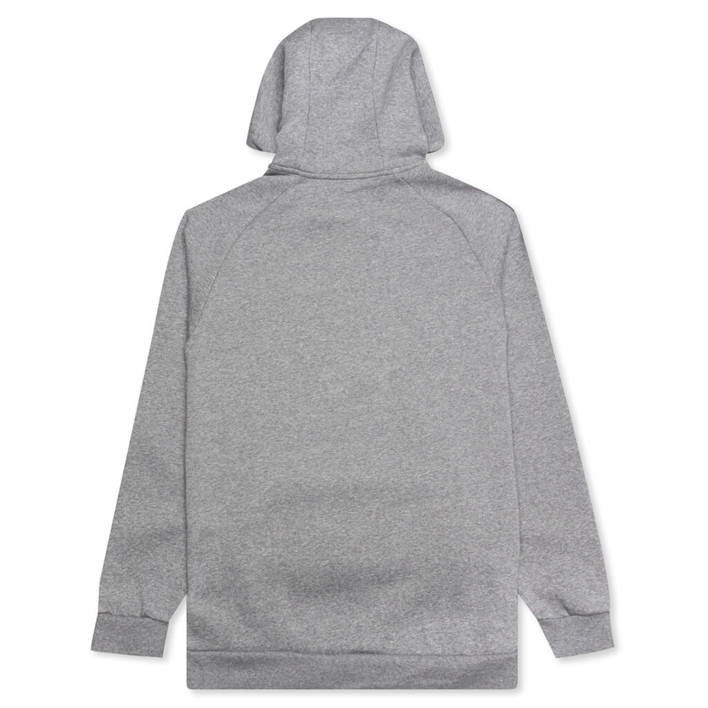 Fleece Pullover Hoodie - Carbon Heather/Black
