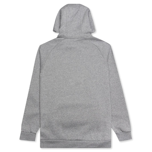 Fleece Pullover Hoodie - Carbon Heather/Black
