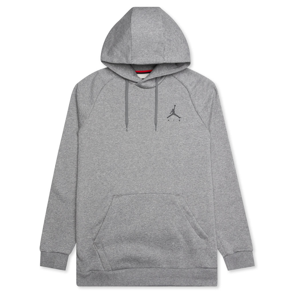 Fleece Pullover Hoodie - Carbon Heather/Black