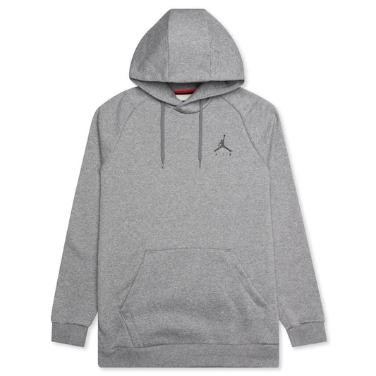 Fleece Pullover Hoodie - Carbon Heather/Black