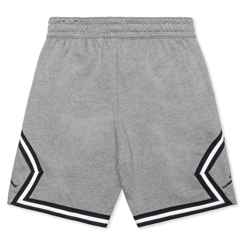 Jumpman Fleece Diamond Short - Carbon Heather/White