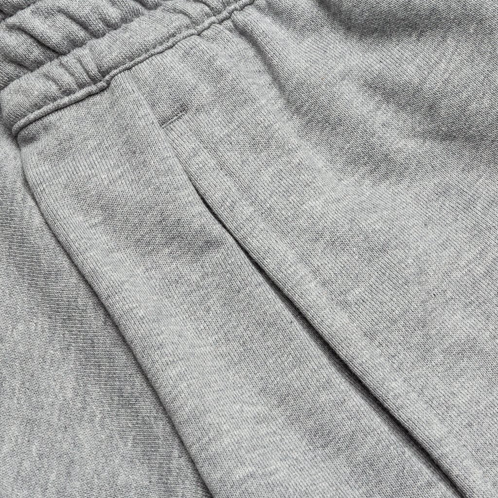 Jumpman Fleece Diamond Short - Carbon Heather/White