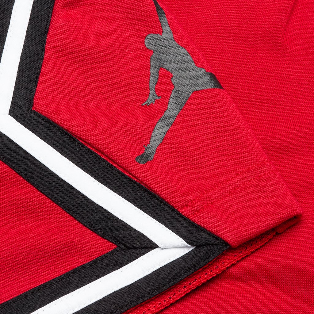 Jumpman Fleece Diamond Short - Gym Red/Black