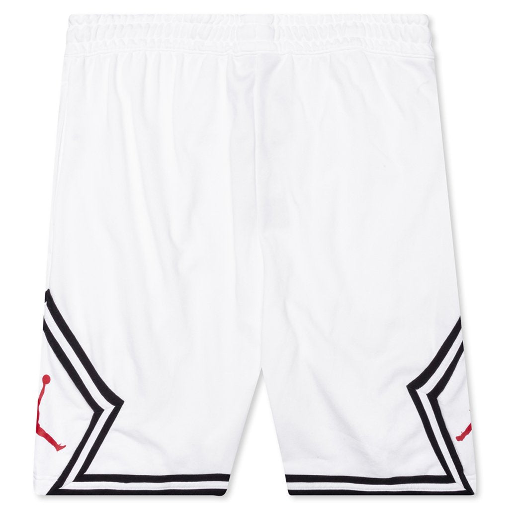Jumpman Fleece Diamond Short - White/Gym Red