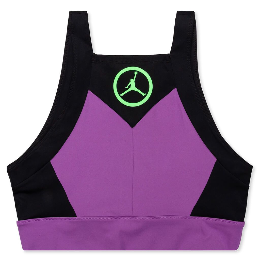 Moto Women's Cropped Top - Purple Nebula/Black