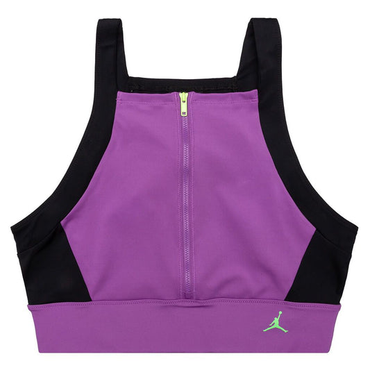 Moto Women's Cropped Top - Purple Nebula/Black