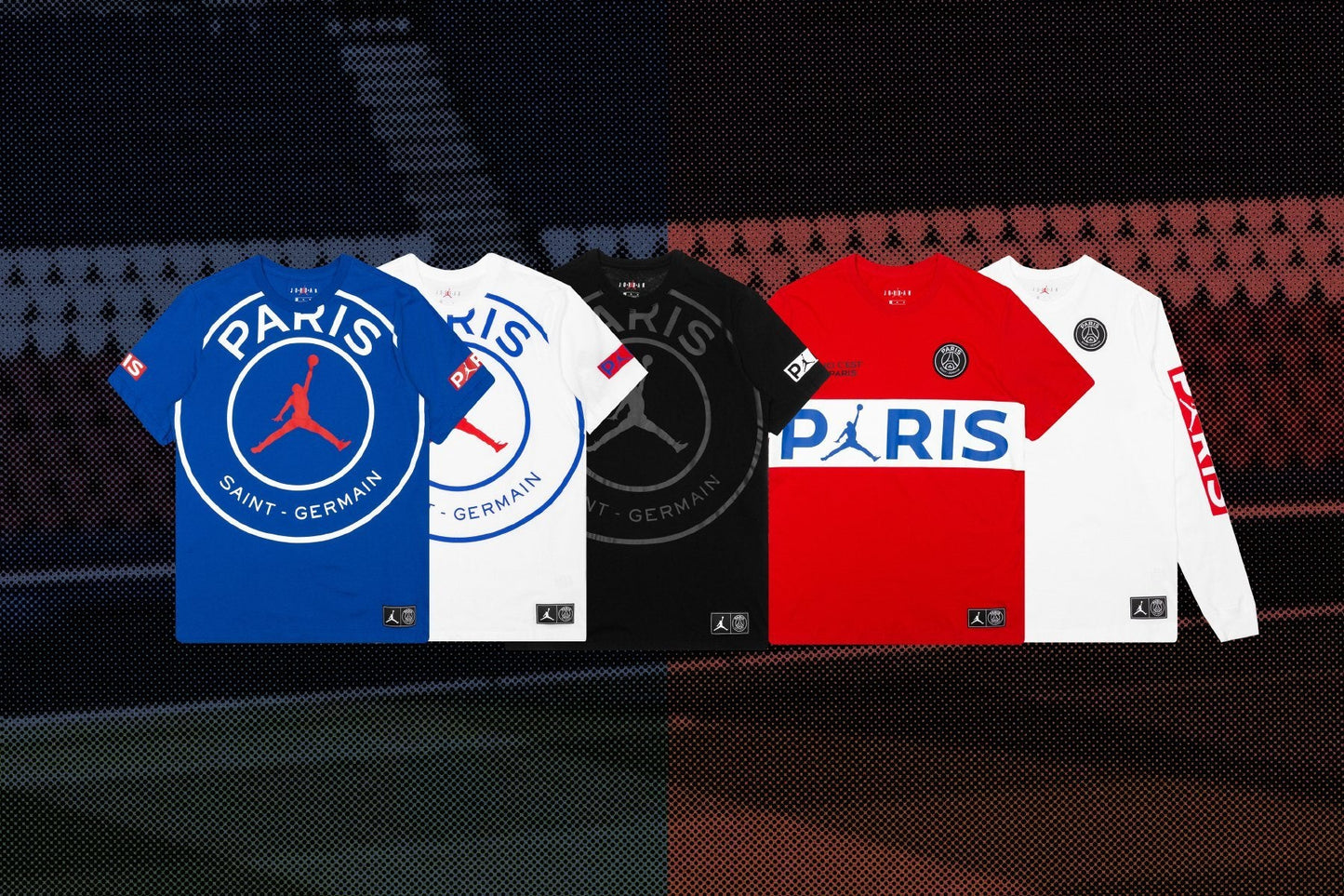 PSG Wordmark Tee - Black/White